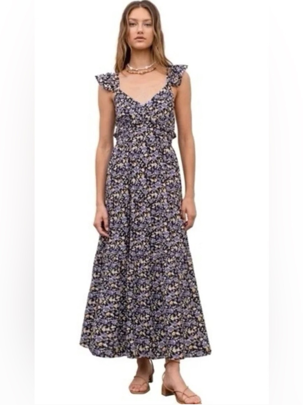 Moon River Floral Maxi Dress